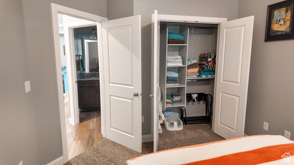 View of closet