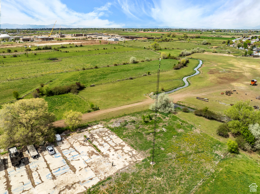 Bird\'s eye view featuring a mountain view and a rural view