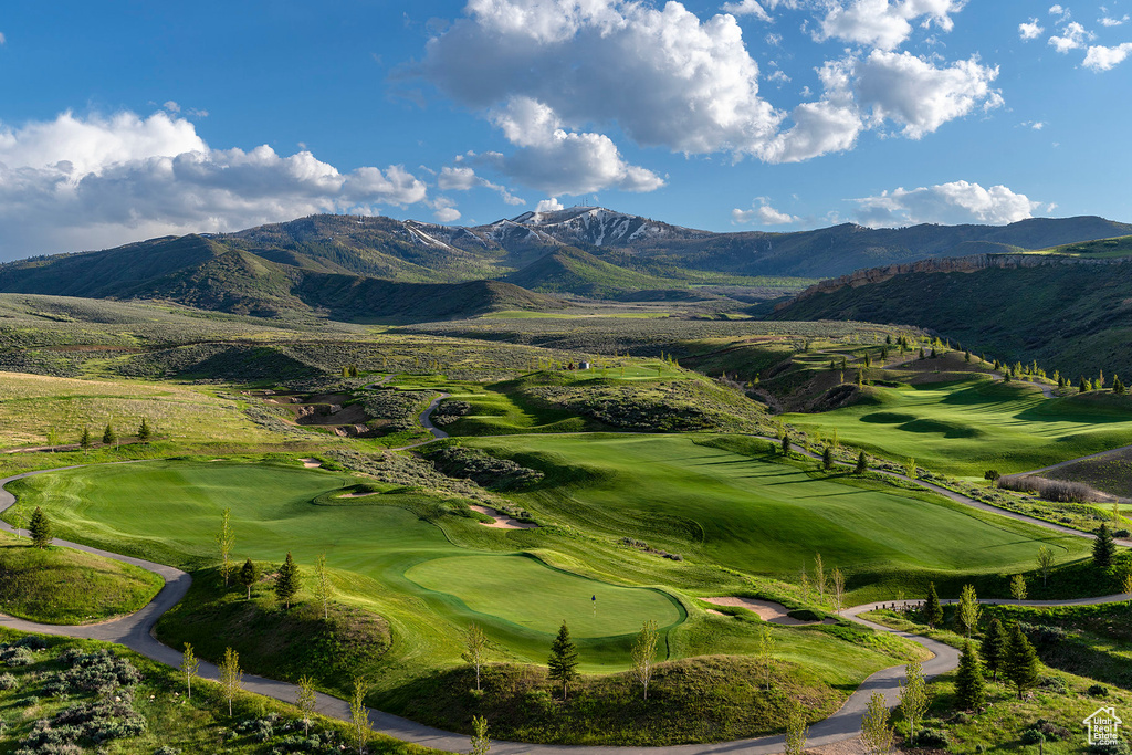 Exterior space with golf course view