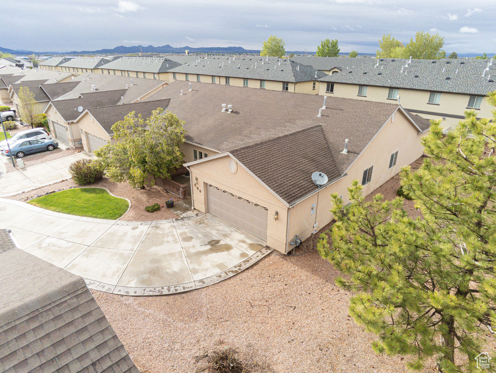 Bird's eye view featuring a residential view
