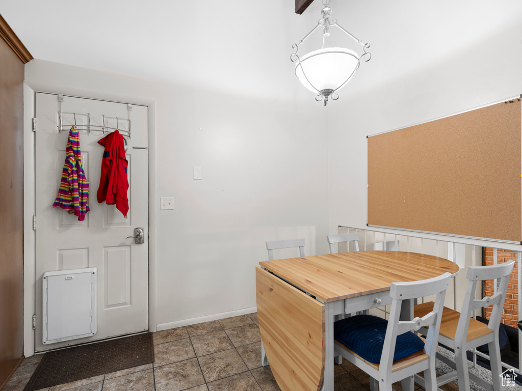 Dining area featuring baseboards