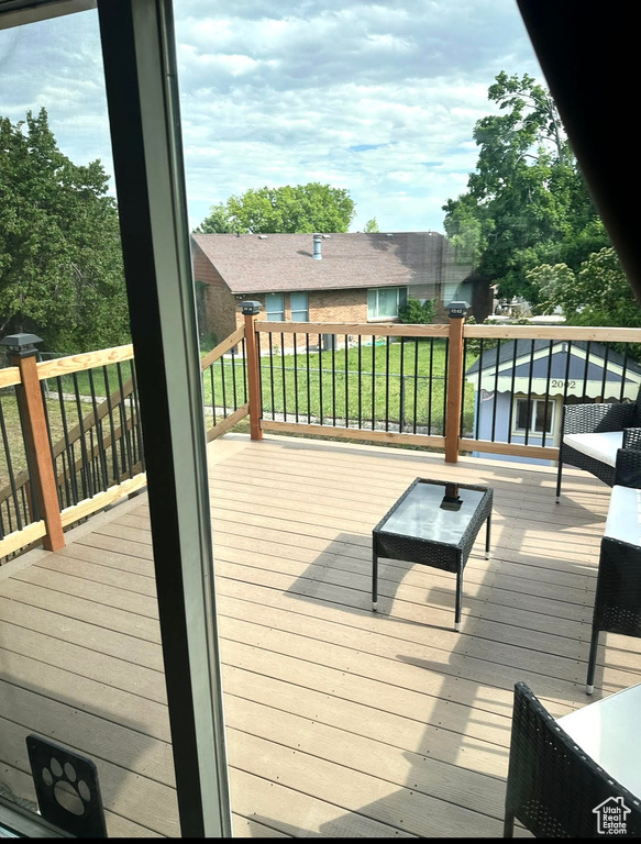 View of deck
