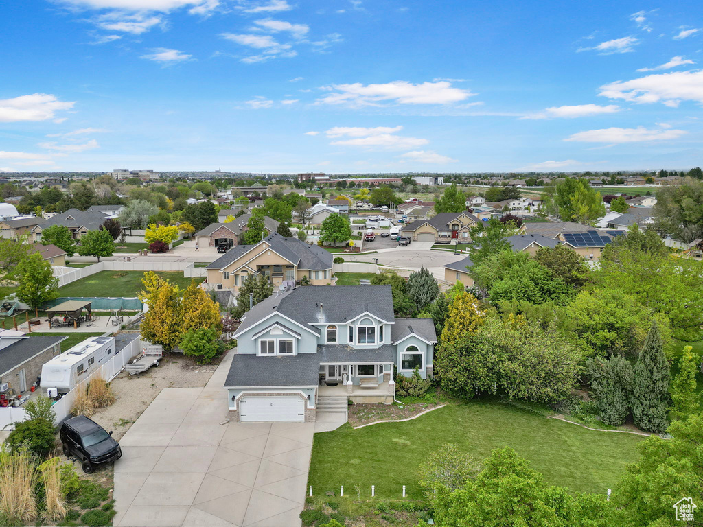 Drone / aerial view featuring a residential view