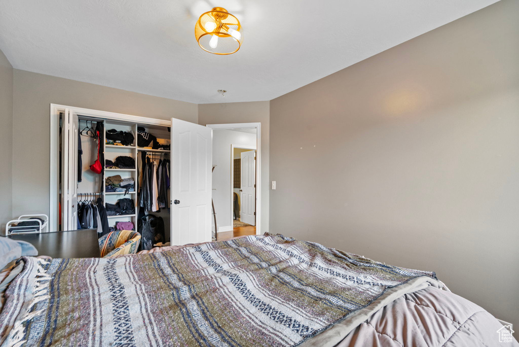 Bedroom with a closet