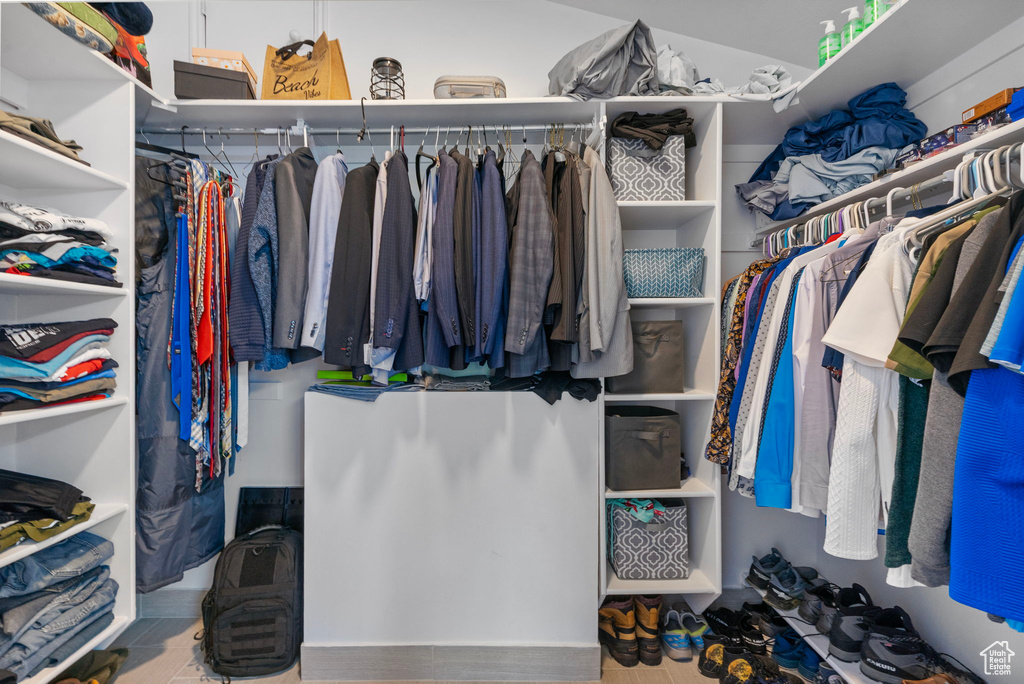 View of spacious closet