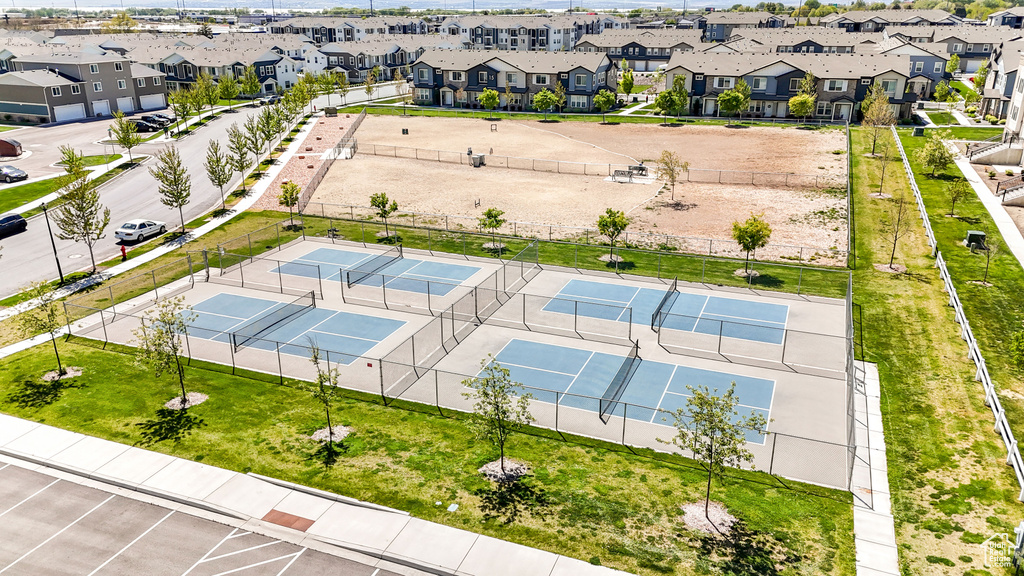 Bird's eye view featuring a residential view