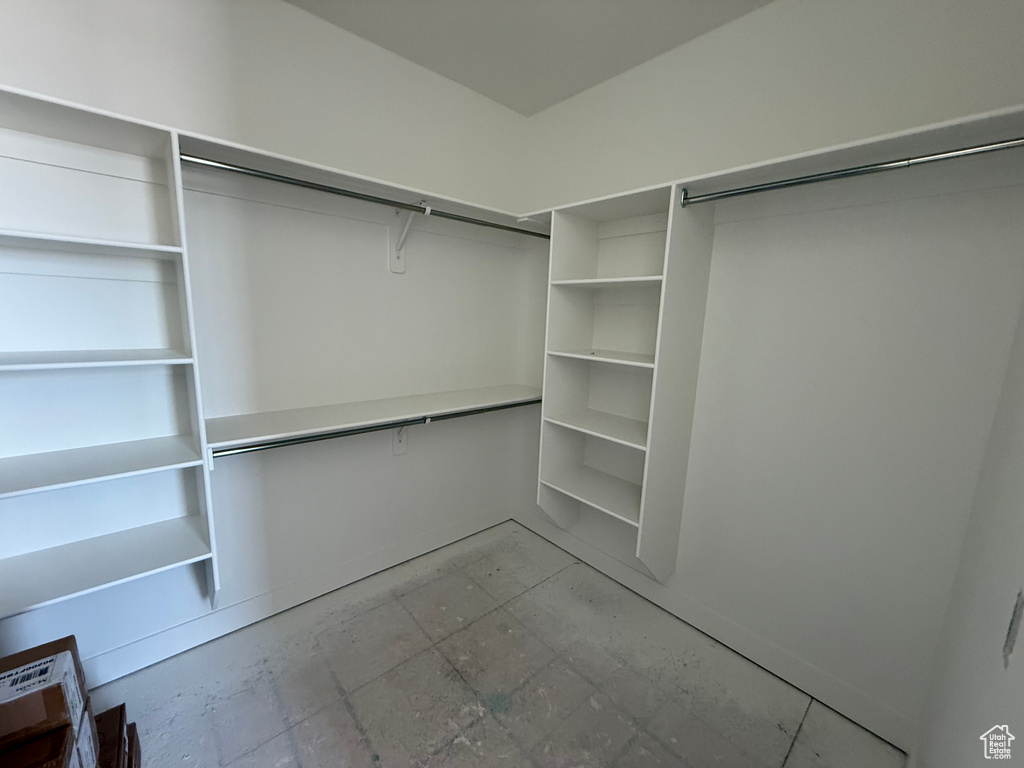 View of spacious closet