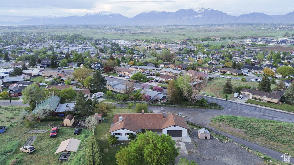 Bird's eye view of mountains
