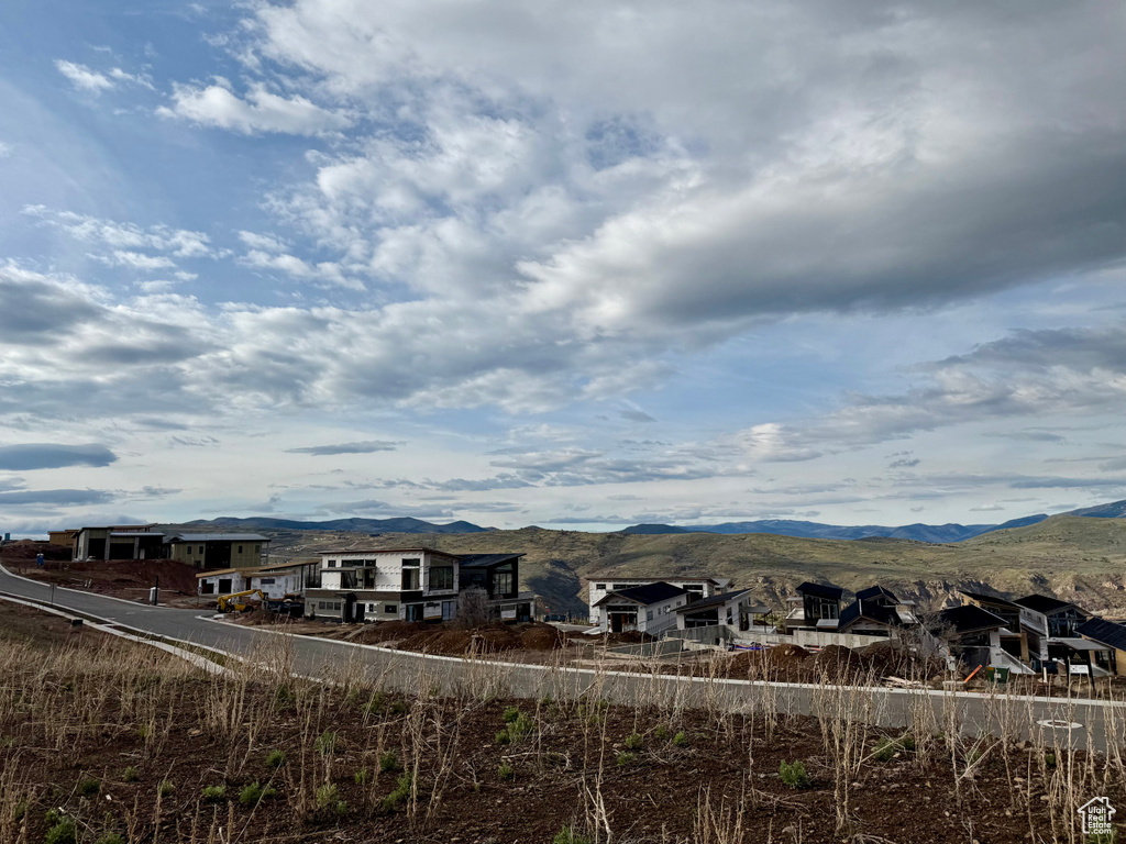 Mountain view with a residential view