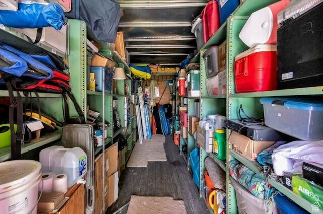 View of storage area