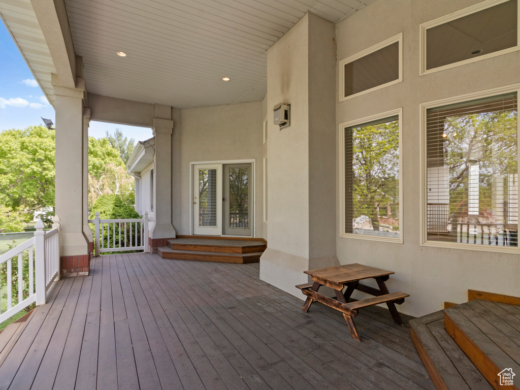 View of deck