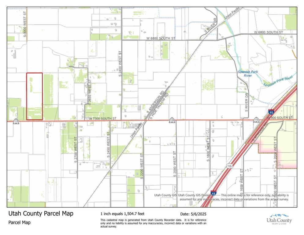 Map / location of property area with property boundaries highlighted