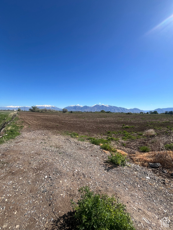 Mountain view with rural landscape