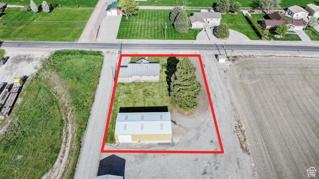 Aerial overview of property\\\\\\\\\\\\\\\\\\\\\\\\\\\\\\\'s location featuring property boundaries highlighted
