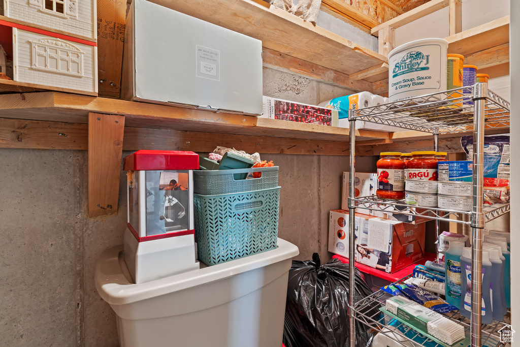 View of storage room