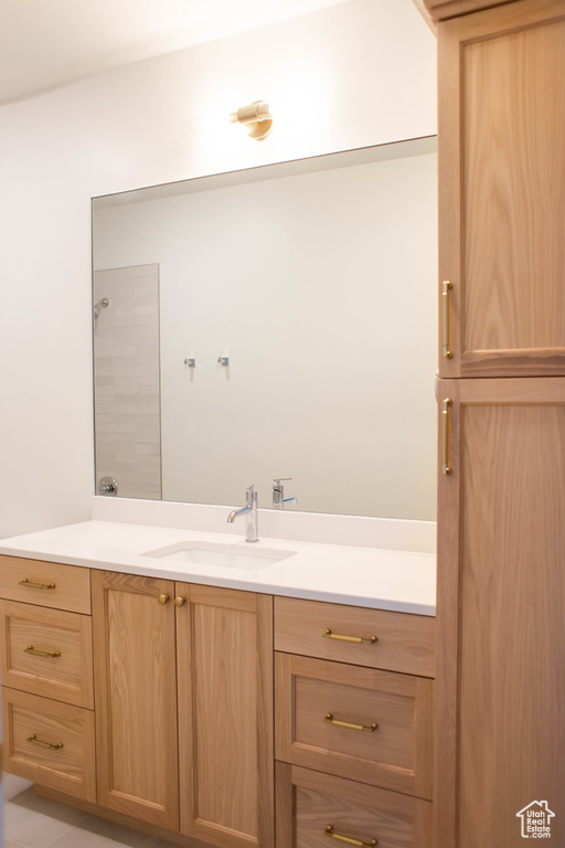 Bathroom featuring vanity