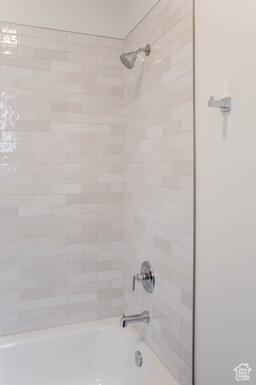 Full bath with shower / washtub combination