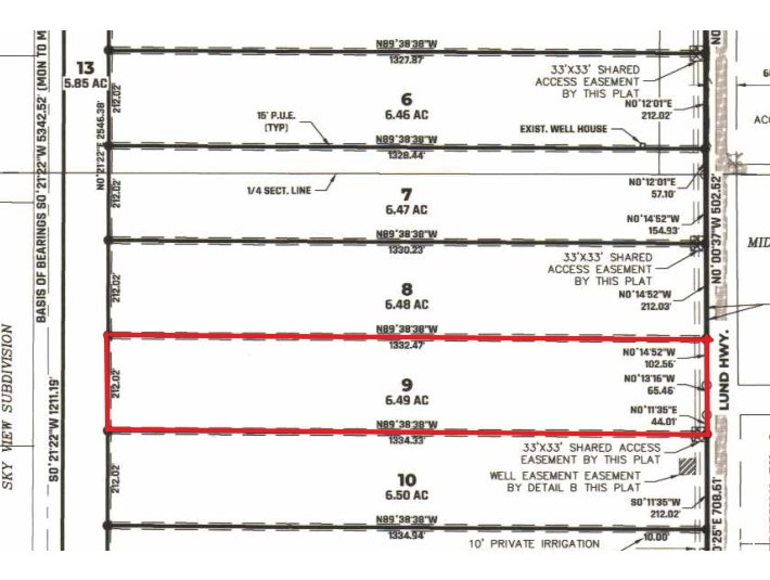 Map / location with property boundaries highlighted