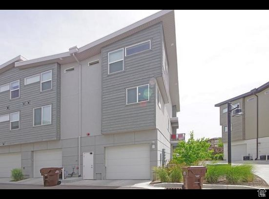 View of home's exterior with an attached garage