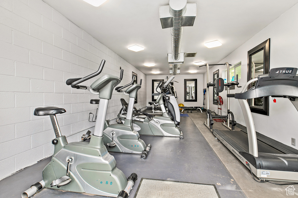 View of workout area