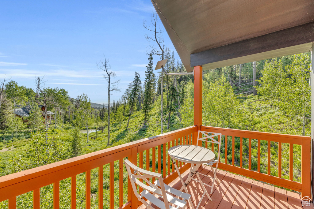 View of deck