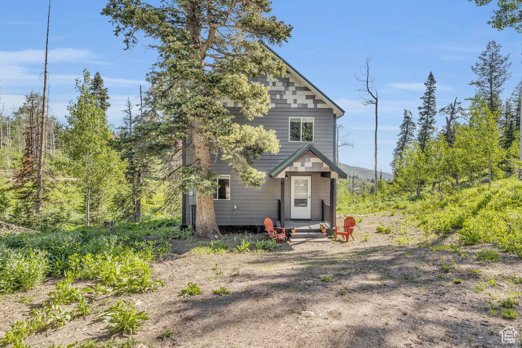 View of back of house