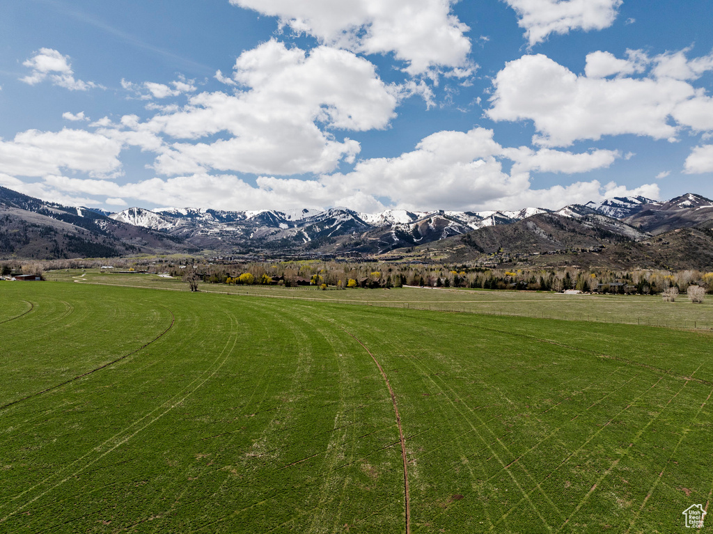 Mountain view featuring rural landscape