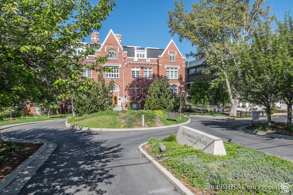 View of front of house featuring brick siding