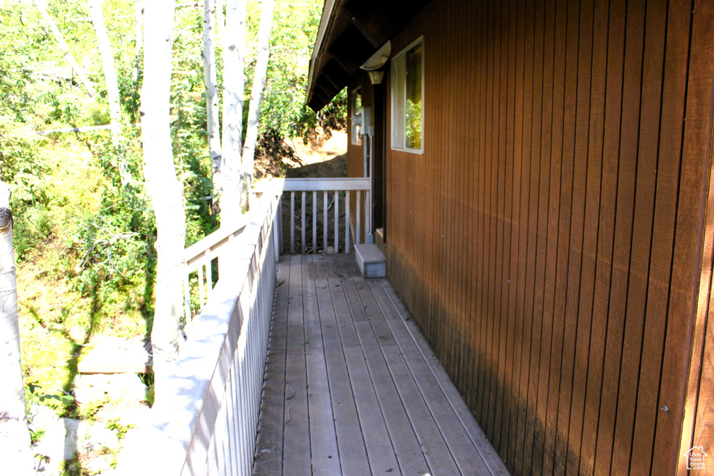 View of deck