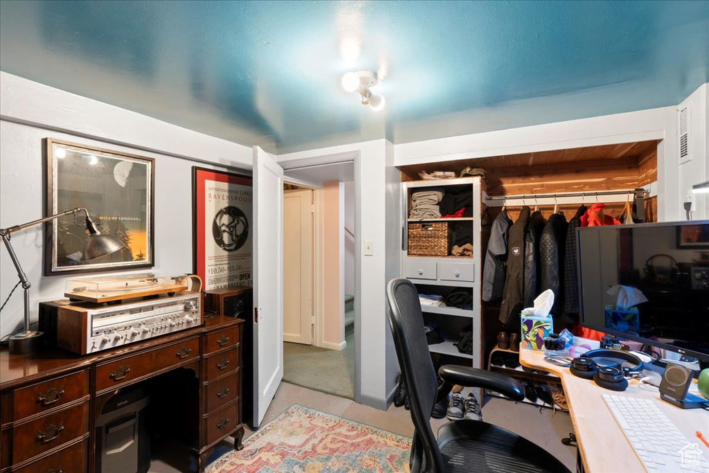 View of office area