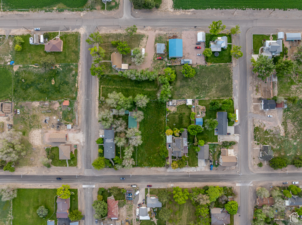 Aerial view of property's location with rural landscape