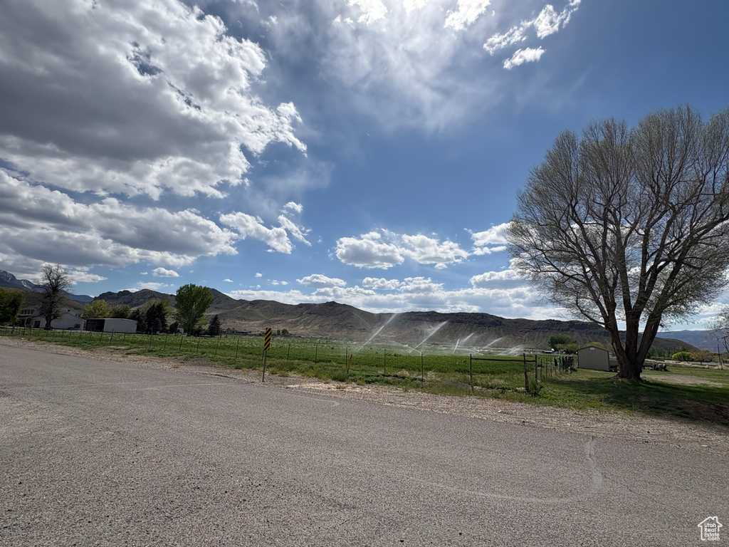 Mountain view featuring rural landscape