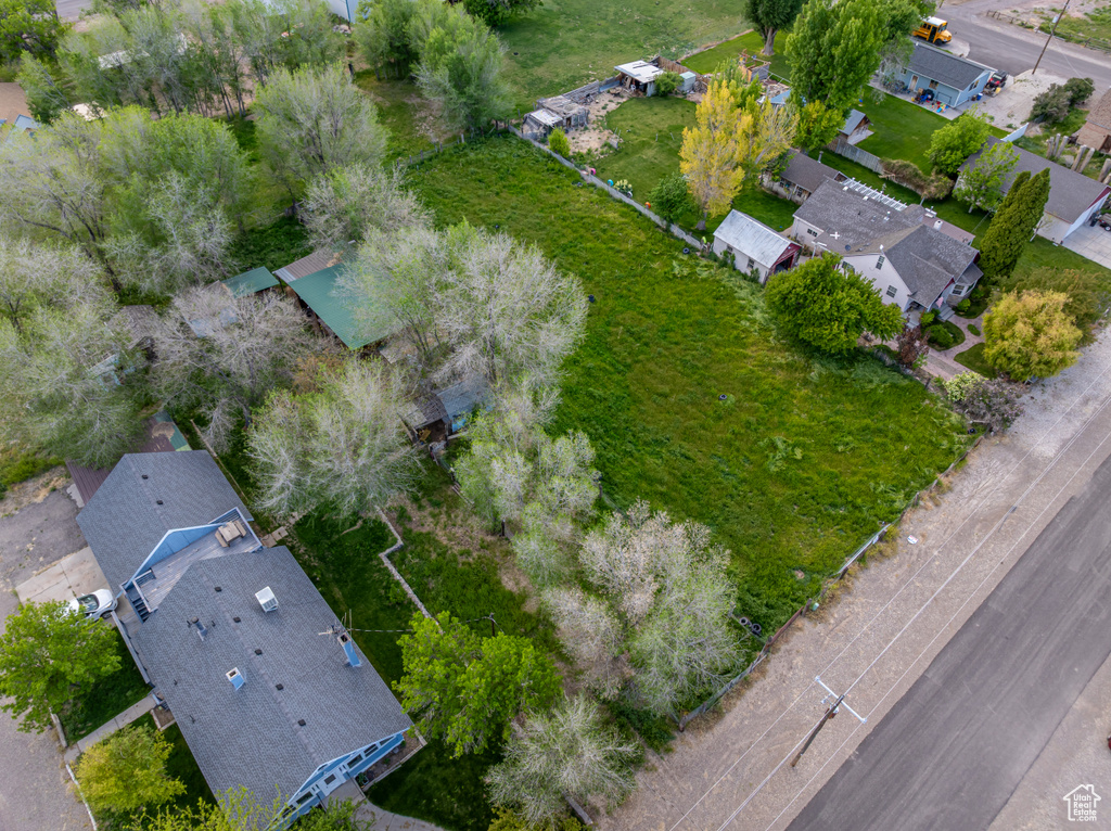 Aerial view of residential area