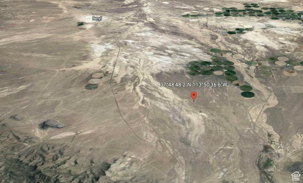 Aerial view of property's location