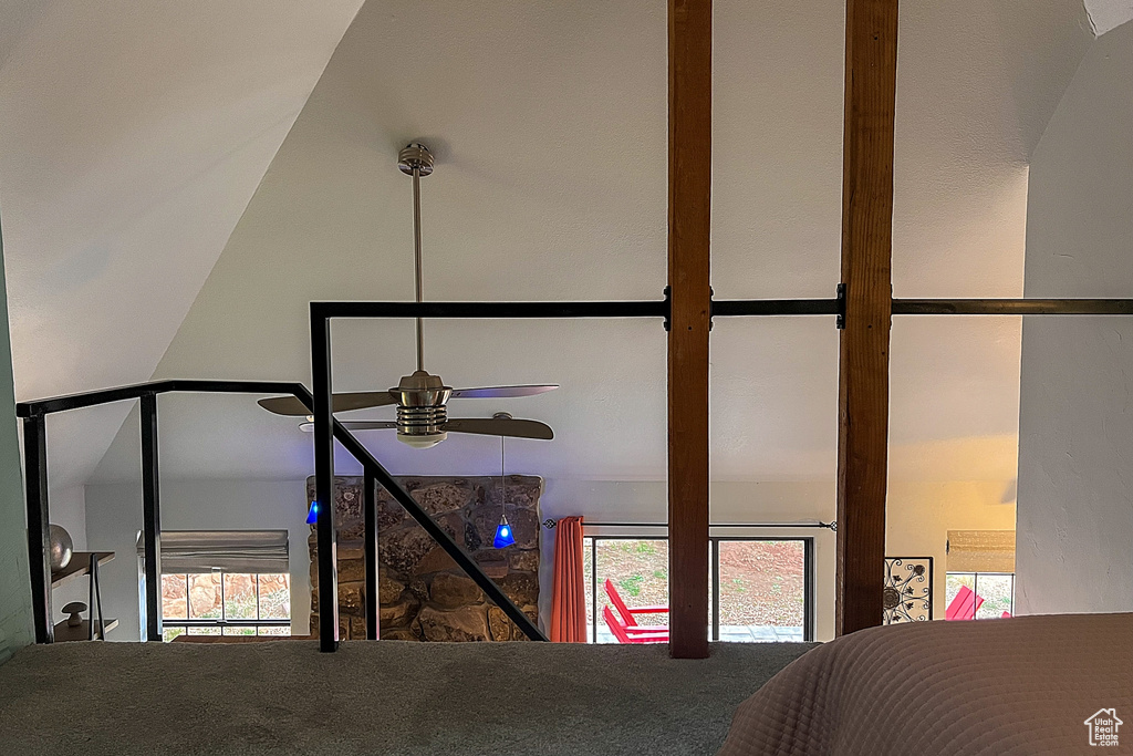 Room details with a ceiling fan