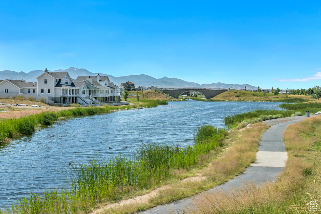 Property view of water featuring a mountain view