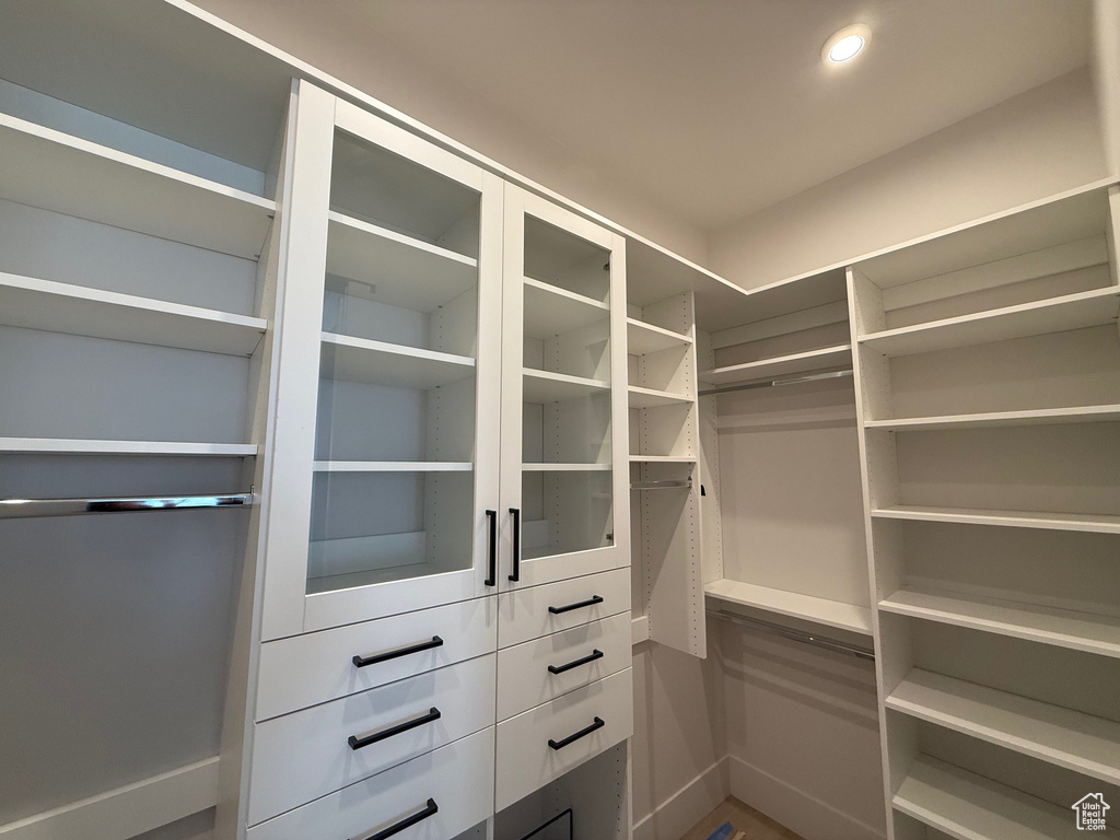 View of spacious closet