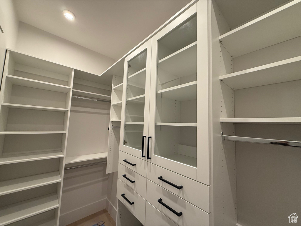 View of spacious closet