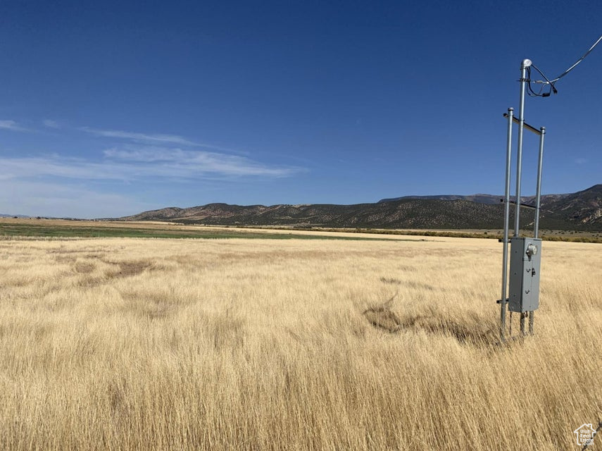Mountain view with rural landscape