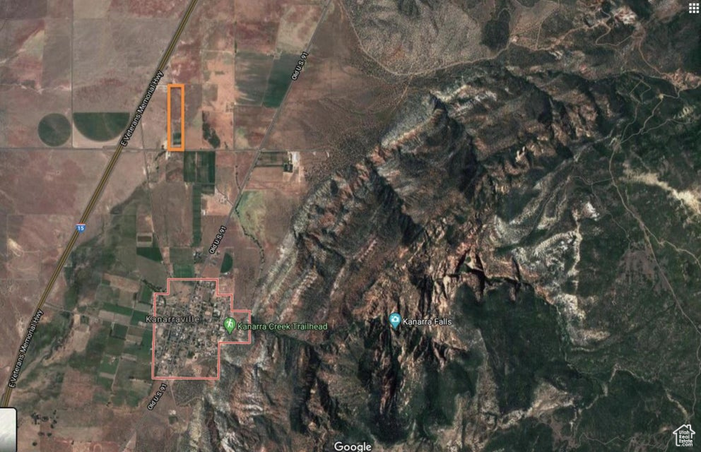 Aerial view of property's location