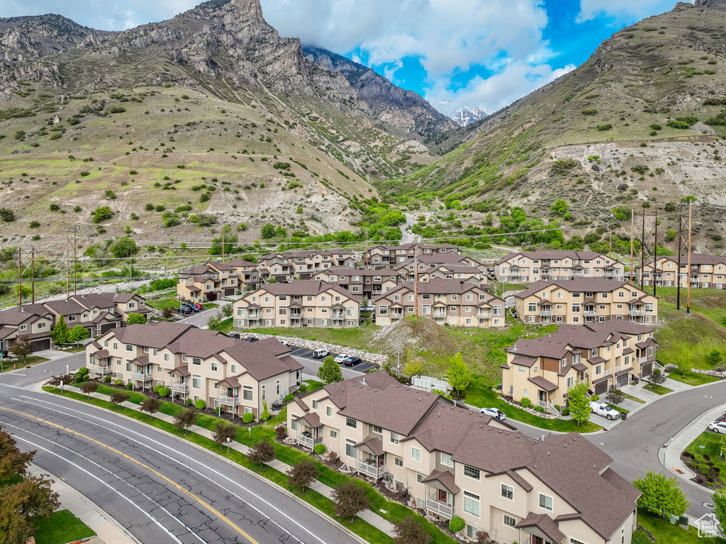 Drone / aerial view of mountains