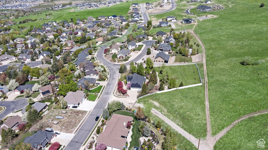 Aerial view featuring a residential view