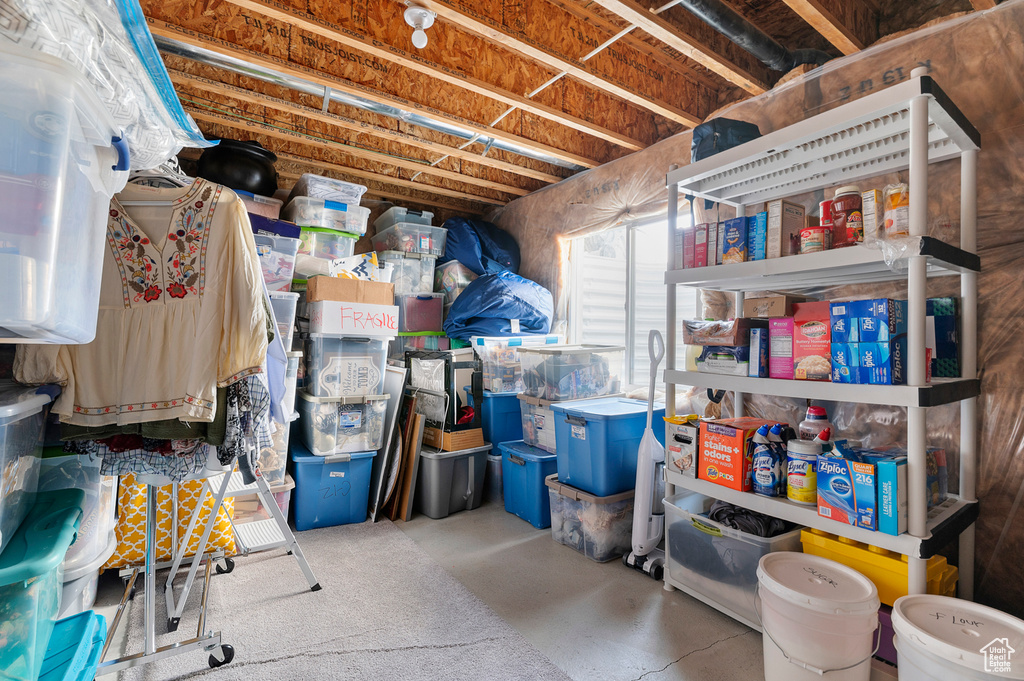 View of storage room