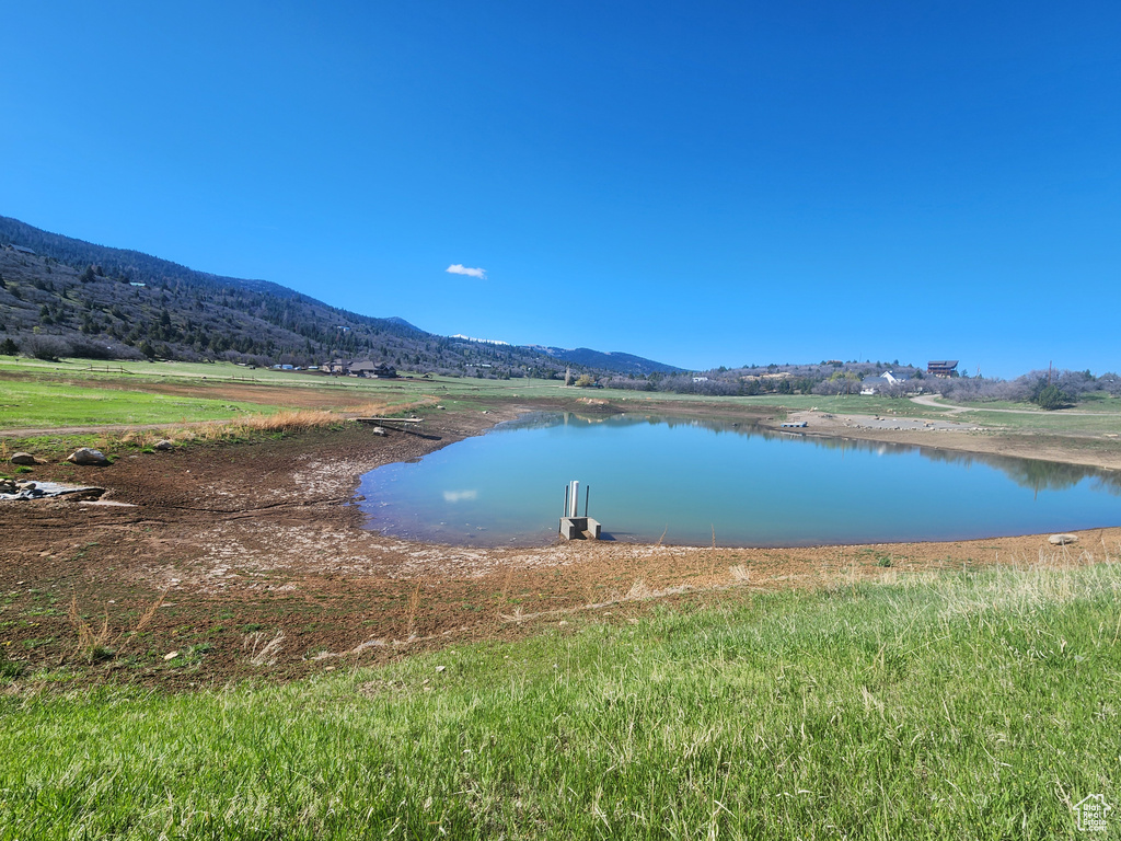 Water view with mountains