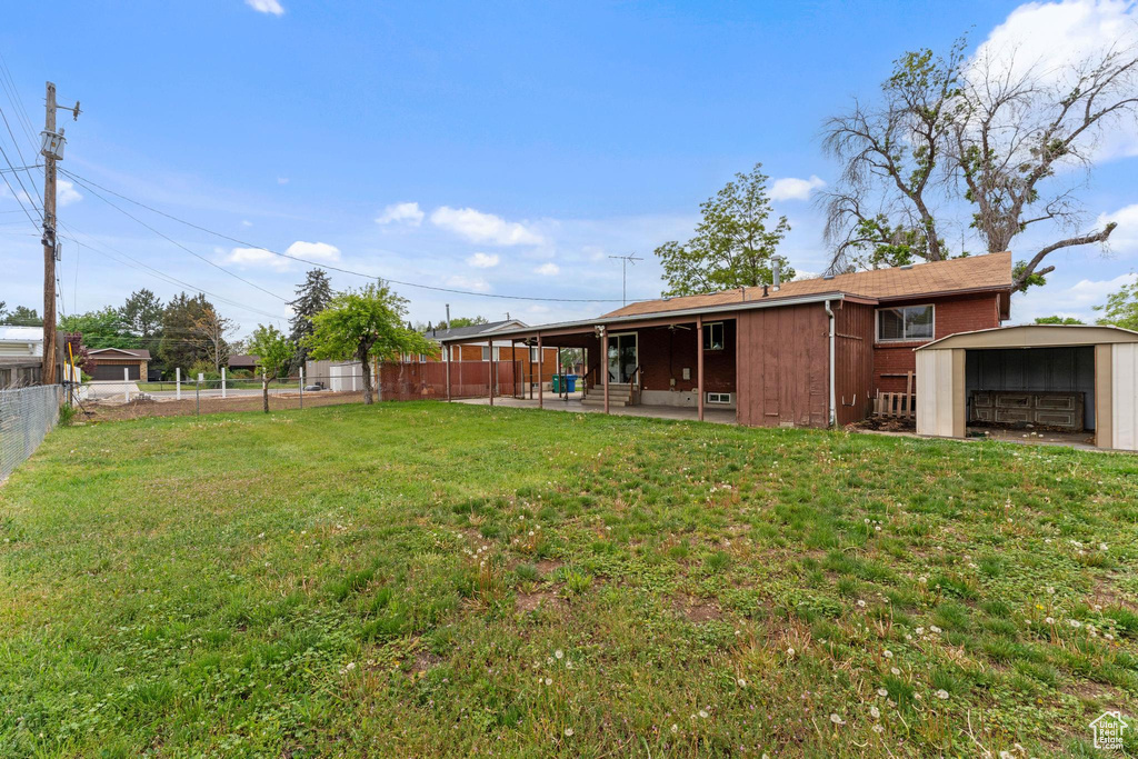View of yard featuring a patio area