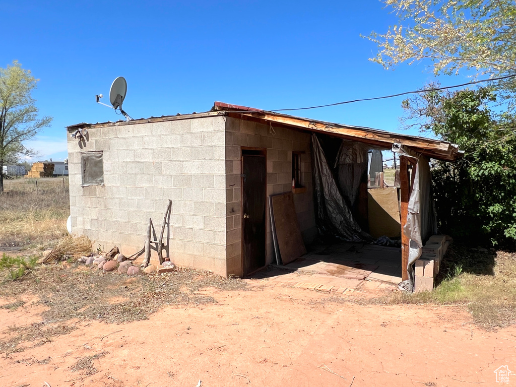 View of outdoor structure