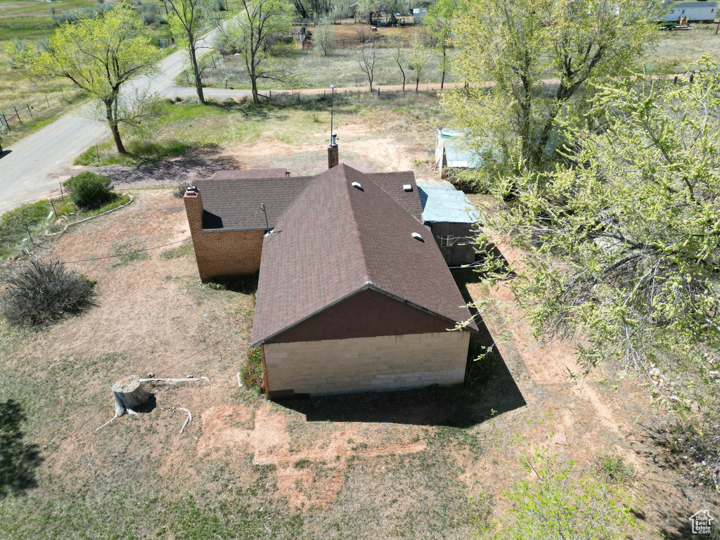 View from above of property