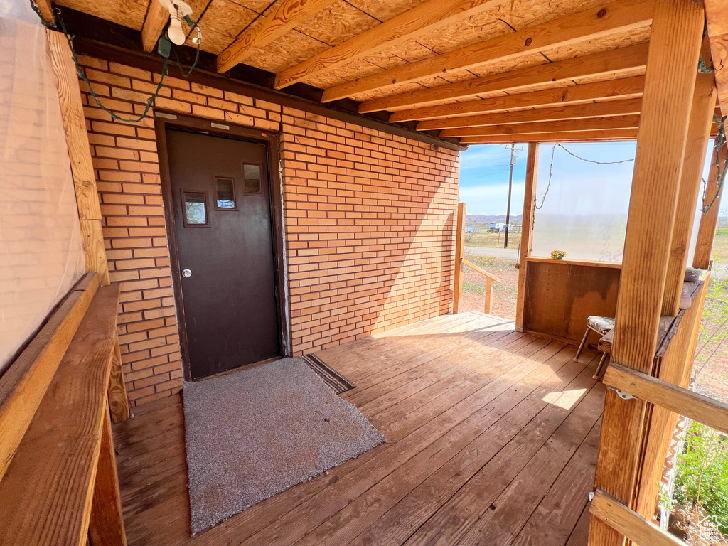 View of deck