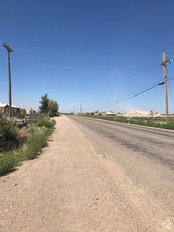 View of asphalt road
