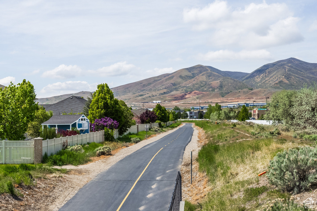 View of mountain background